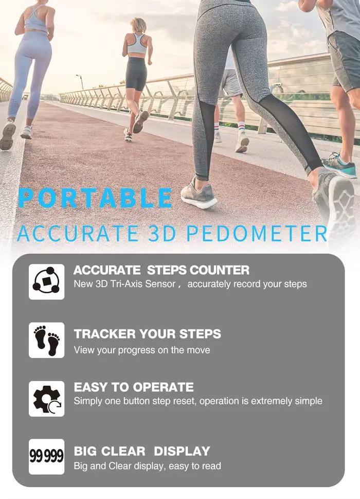 Podomètre 3D pour la marche