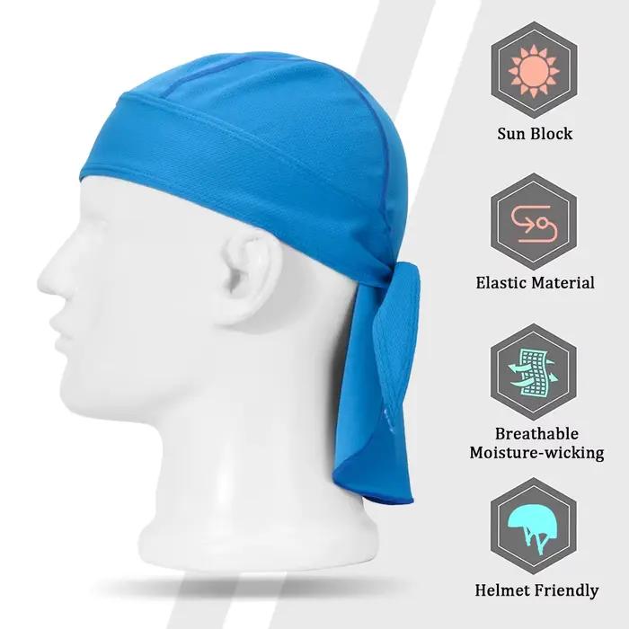 Bandeau de vélo casquette anti-transpiration foulard de cyclisme chapeau de protection solaire à séchage rapide