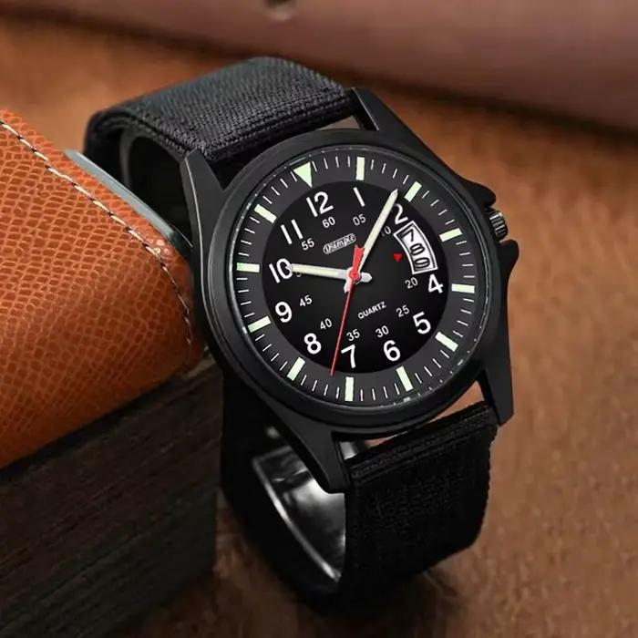 Reloj zones bre-Montre-bracelet militaire en nylon pour homme