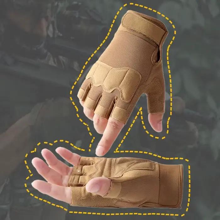 Gants antidérapants demi-doigt