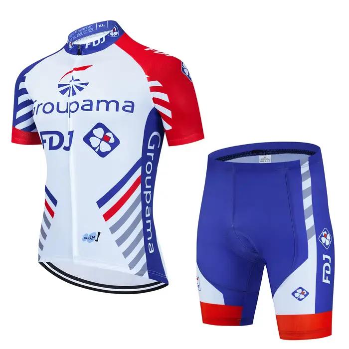 Groupama-Ensembles de maillots de cyclisme FDJ TDF