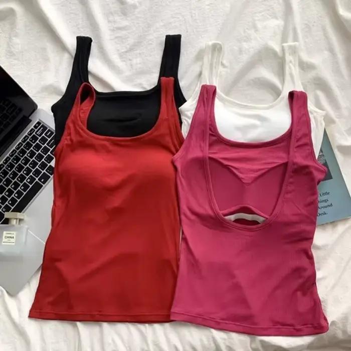Gilet à bretelles rouge pour femmes