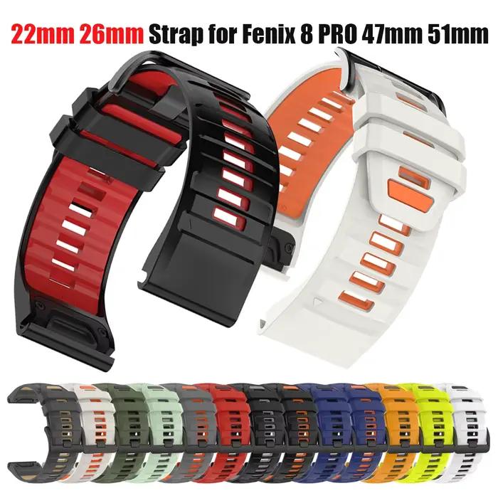 Bracelet de montre Fenix8 pour Garmin Fenix 8 pro E 7 7X 6 6X 5 5X/Epix Pro/Enduro 3/Instinct 3 QuickFit 22mm 26mm