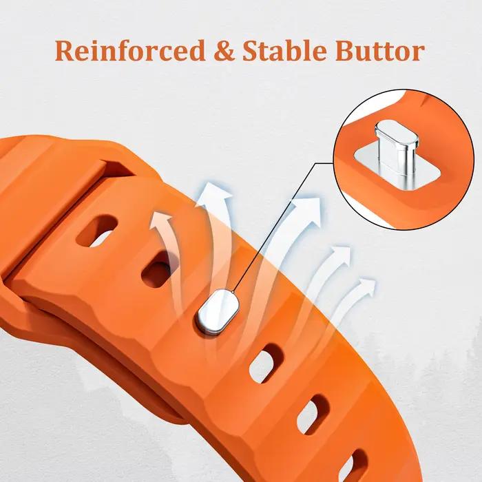 Bracelet en Silicone pour Apple watch ultra 2 3 bandes 49mm 45mm 44mm 42mm 46mm accessoires