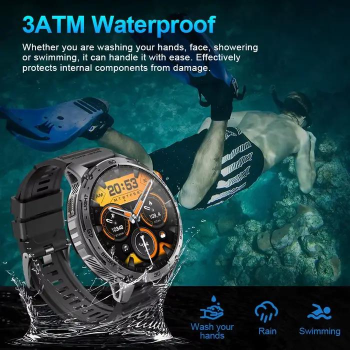 Nouvelle montre connectée 2026 pour Android et iOS, pour hommes, avec grande batterie 730 mAh, appels Bluetooth, écran AMOLED Ultra HD 1,75 pouces, idéale pour le sport et les activités de plein air