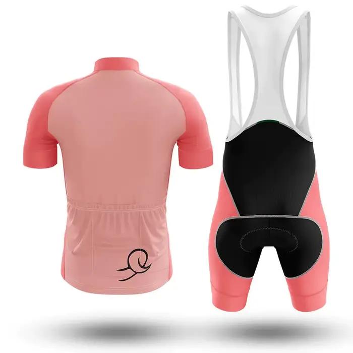 Ensemble de maillot de cyclisme unique cochon rose pour hommes été respirant et confortable