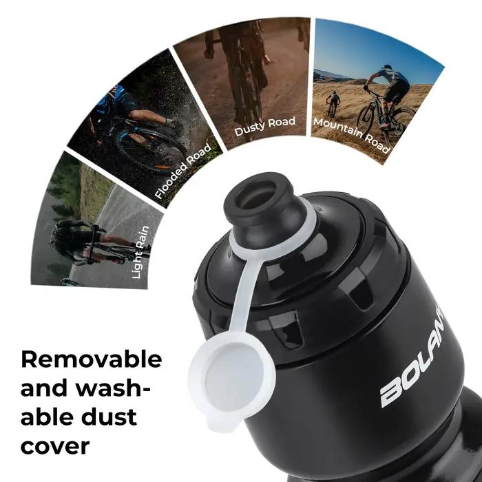 BOLANY bouteille de sport 10ème caoutchouc plastique Transparent avec couvercle