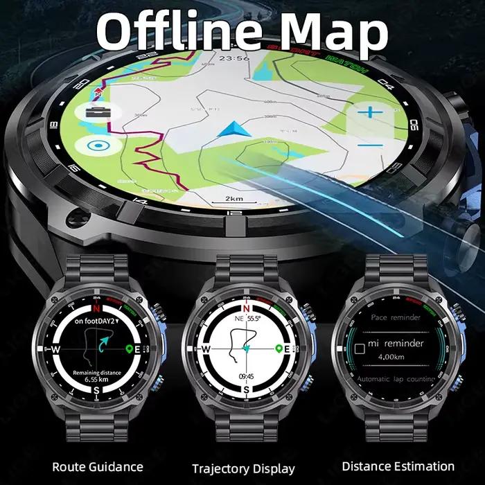 Montre connectée 2026 avec carte militaire hors ligne