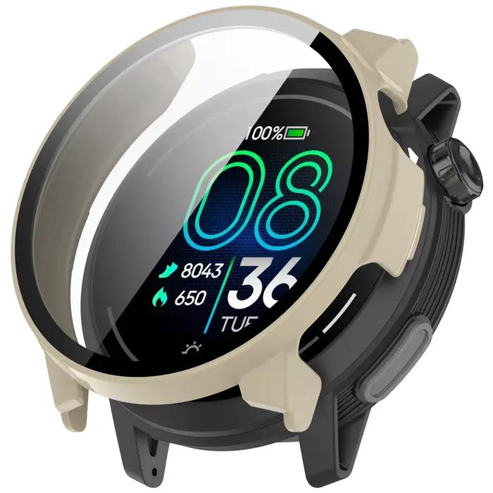 Étui de protection complet pour COROS PACE Pro, protecteur d'écran, boîtier de montre pour COROS Pace Pro, coque PC 2 en 1 et Film en verre trempé