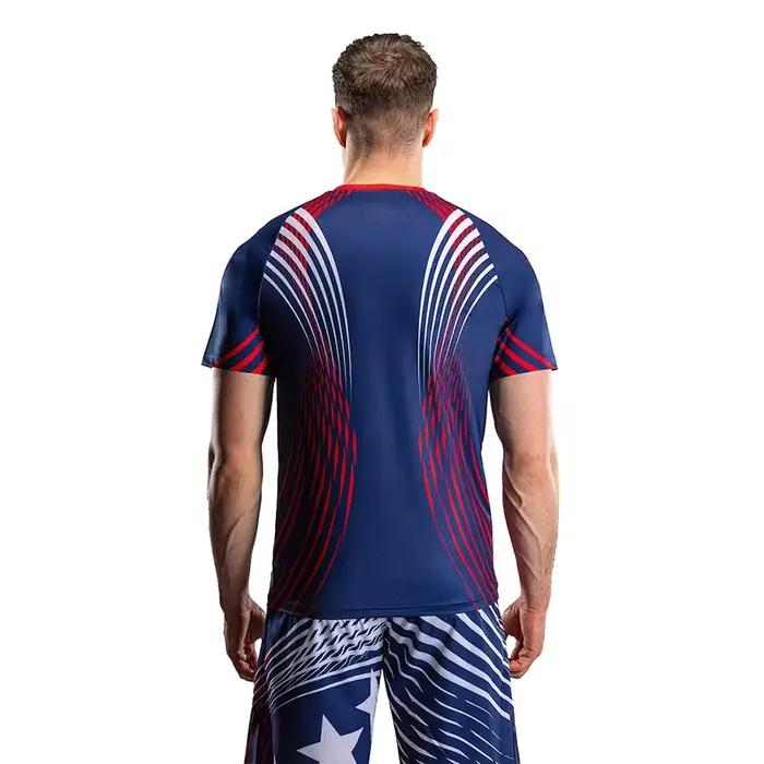 Nouveau T-shirt de sport de boxe 2026 pour homme – Vêtement d'entraînement de combat respirant et à séchage rapide pour l'été – Haut à manches courtes 6XL