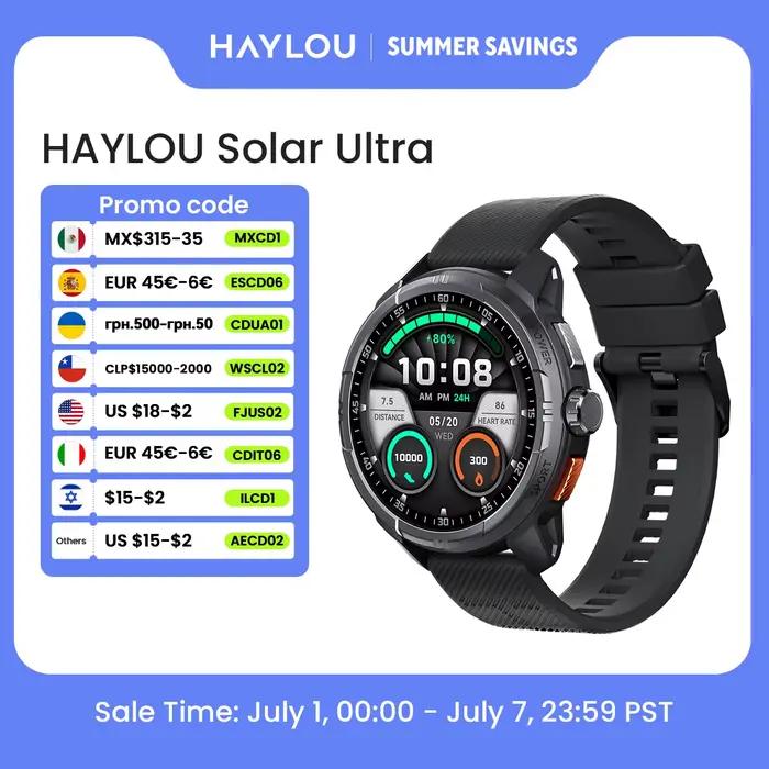 HAYLOU Solar Ultra GPS Smartwatch