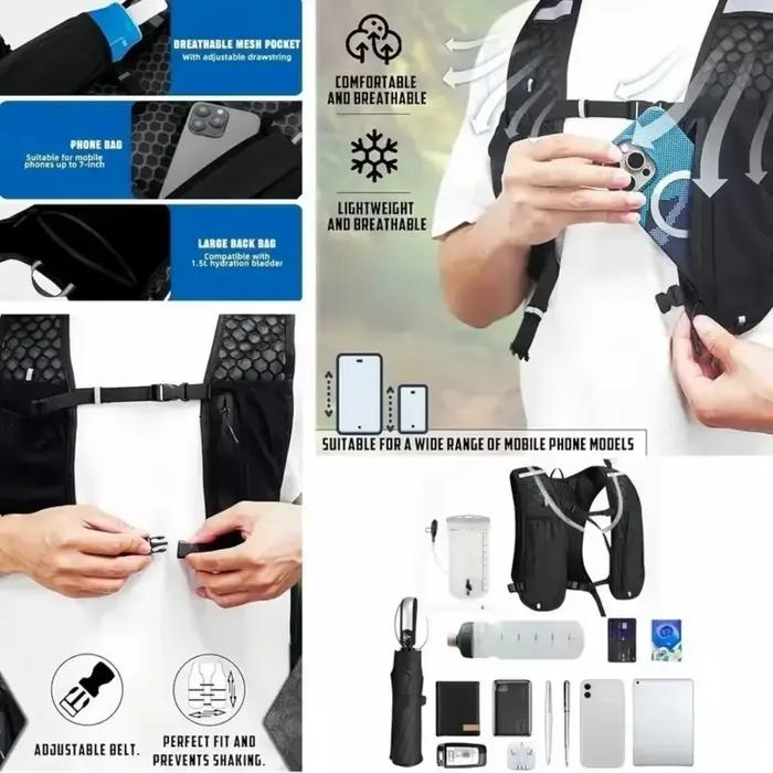 NOUVEAU Gilet d'hydratation pour la course à pied pour femmes et hommes