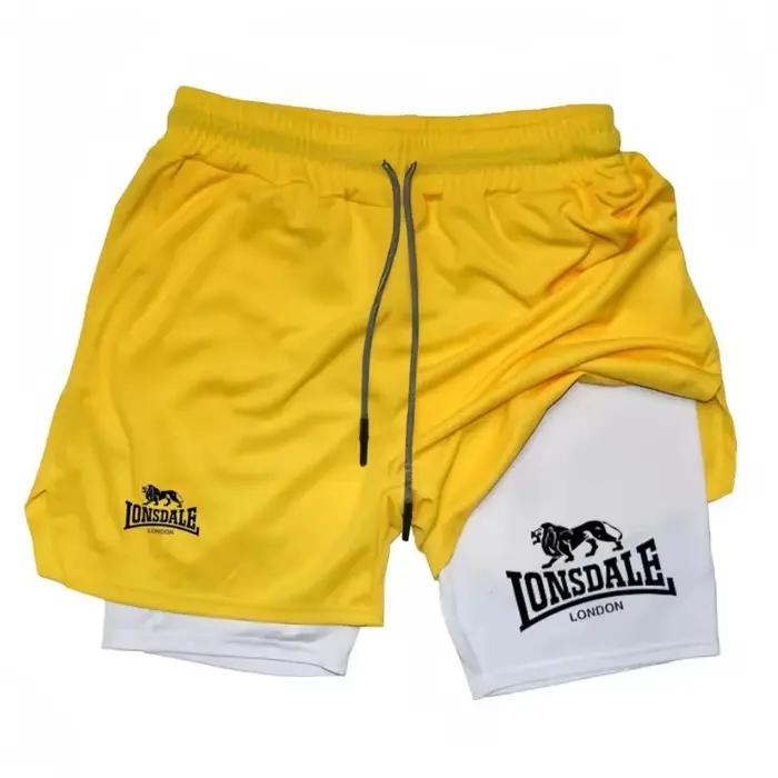 Shorts de course 2-en-1 pour hommes