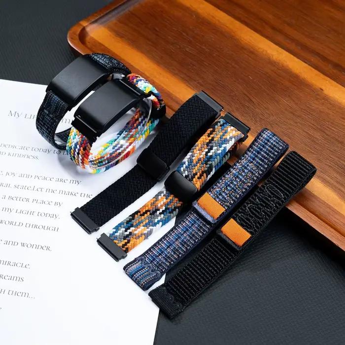 Bracelet de montre en nylon tressé pour WHOOP 5.0/4.0/3.0, bracelet doux au toucher avec fermoir magnétique, respirant, pour homme et femme, idéal pour occasions quotidiennes et spéciales
