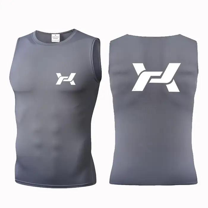 Débardeur Athlétique Homme Coupe Ajustée Respirant Anti-Transpiration Sans Manches pour Entraînement Sportif Course Gym
