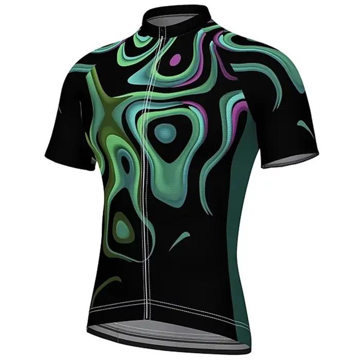 Vêtement de Cyclisme Homme Polyester Manches Courtes Séchage Rapide pour Course et Loisirs