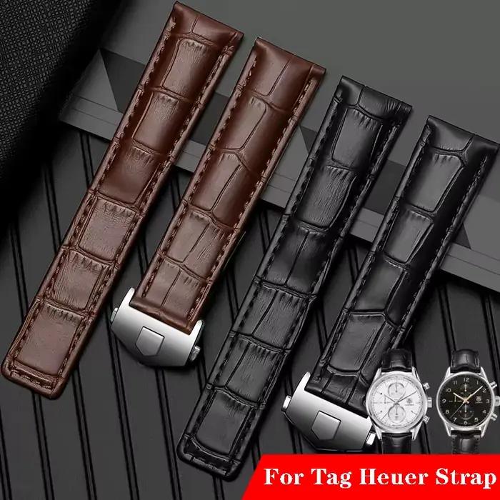 Bracelet de montre en cuir véritable