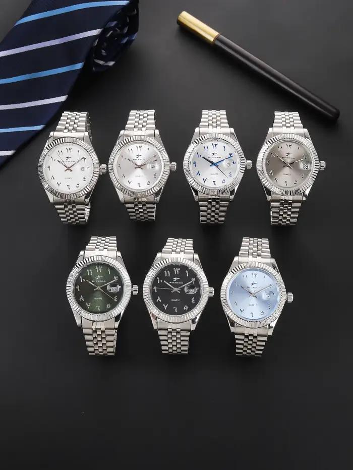 Montre de sport à Quartz en acier inoxydable pour hommes et femmes