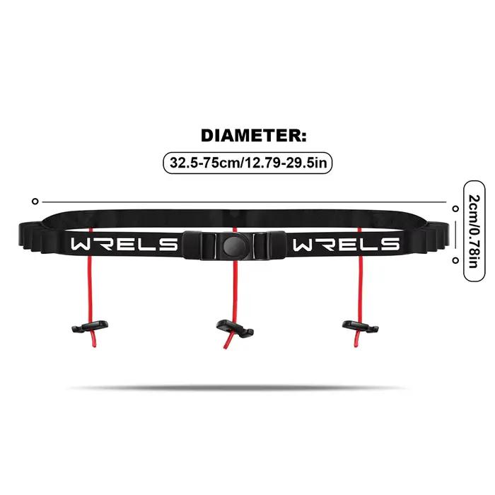 WRELS ceinture de taille de course en plein air unisexe Triathlon Marathon