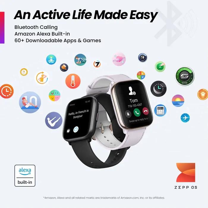 Nouveau Amazfit Active 42mm montre intelligente 5 systèmes de positionnement par Satellite 14 jours d'autonomie Smartwatch pour téléphone Android IOS
