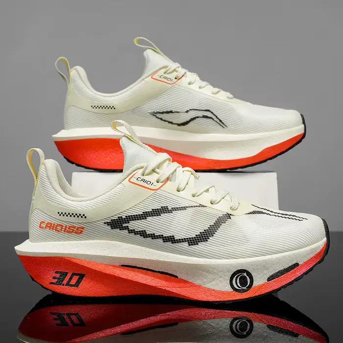 Chaussures de course à pied avec plaque en carbone pour marathon