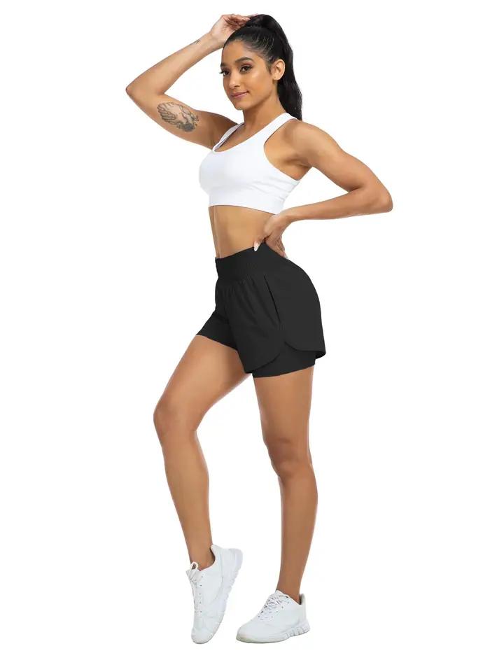 Shorts de sport taille haute pour femmes