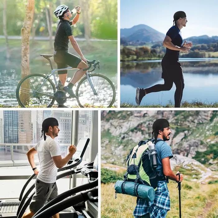 Bandeau de vélo casquette anti-transpiration foulard de cyclisme chapeau de protection solaire à séchage rapide