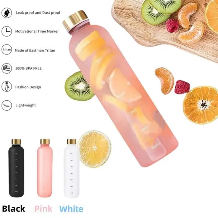 Bouteille de 1000ML avec marqueur de temps