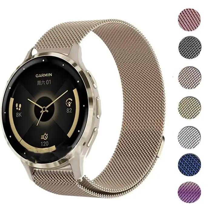 Bracelet en métal pour Garmin Venu 3s 2 plus 2s SQ