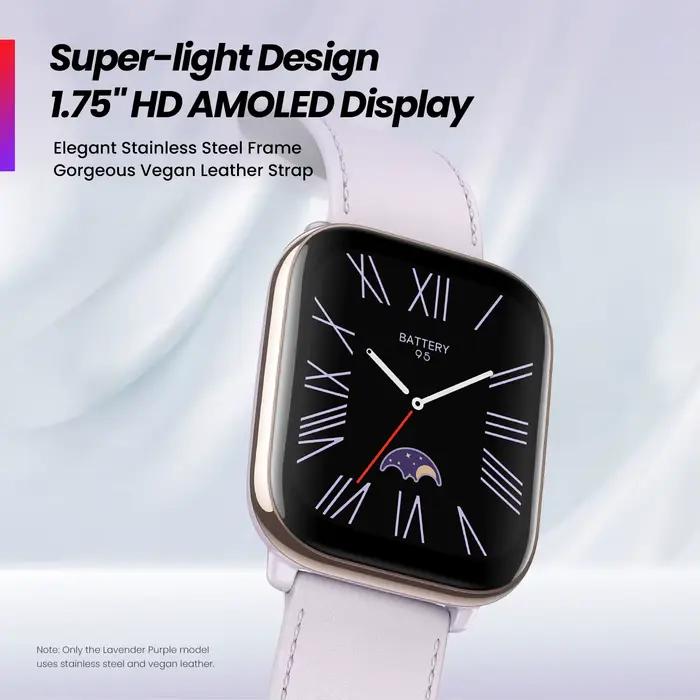 Nouveau Amazfit Active 42mm montre intelligente 5 systèmes de positionnement par Satellite 14 jours d'autonomie Smartwatch pour téléphone Android IOS