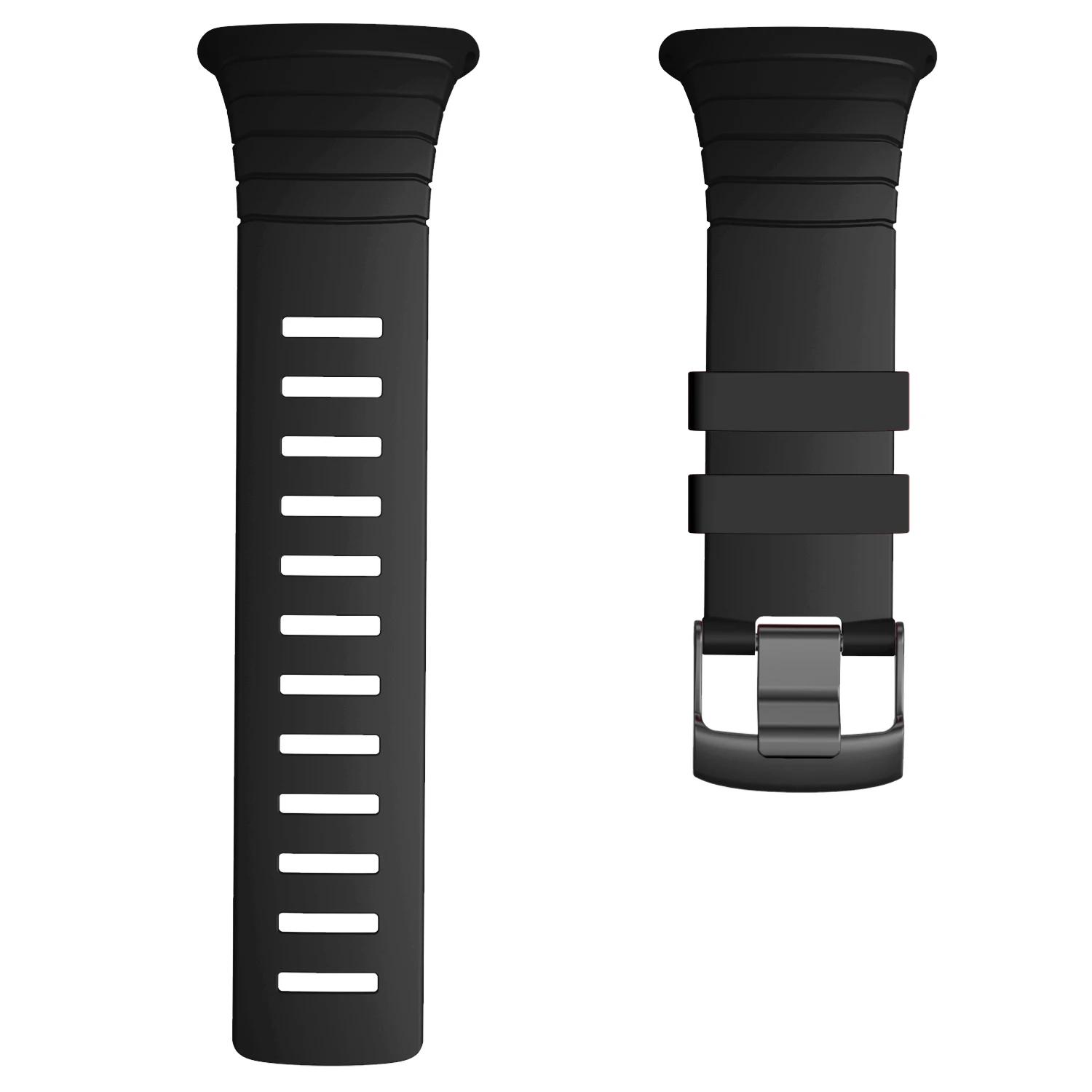 Bracelet de montre en TPU Compatible pour les bracelets Suunto Core Bracelet de remplacement en TPU 