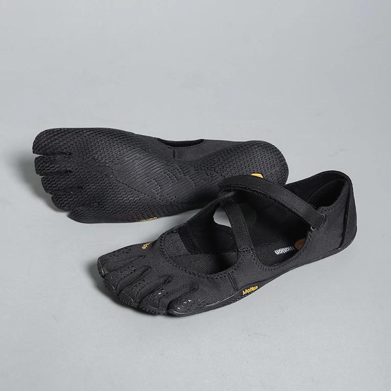 Chaussures à Cinq Doigts pour Femme avec Bride Réglable - Modèle Plat Minimaliste Confortable Pieds 