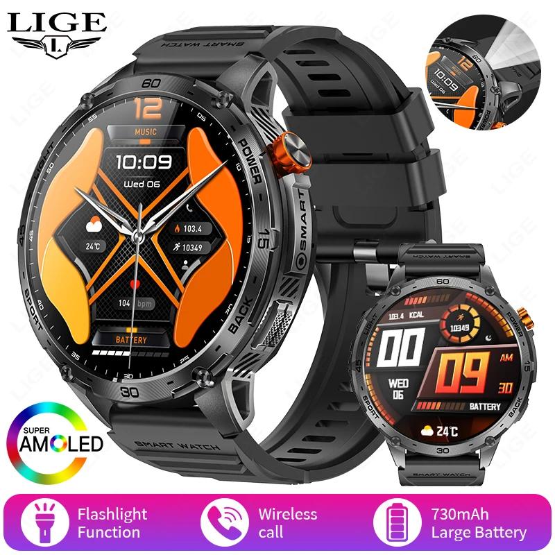 Nouvelle montre connectée 2026 pour Android et iOS, pour hommes, avec grande batterie 730 mAh, appel