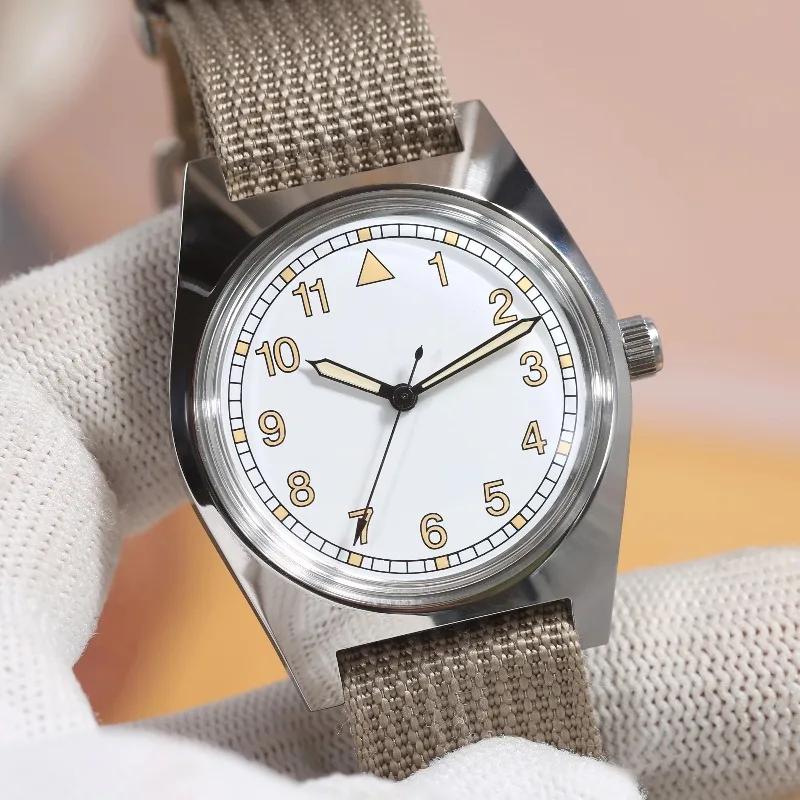 Montre de pilote pour homme 7120, 36 mm, montre chinoise vintage, mouvement manuel, idéale pour les 