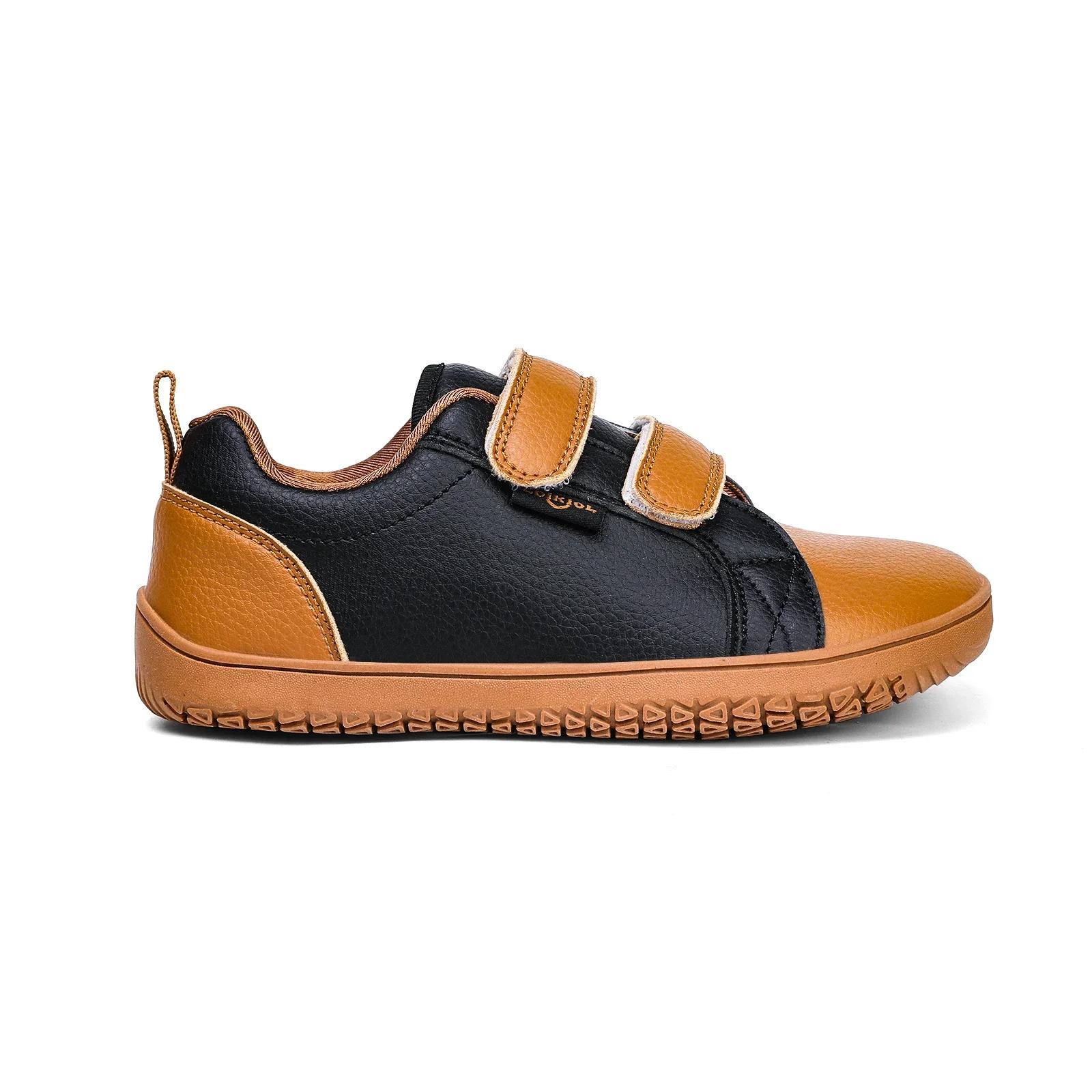 Chaussures de marche pieds nus pour garçons et filles, baskets larges minimalistes, légères, boucle 