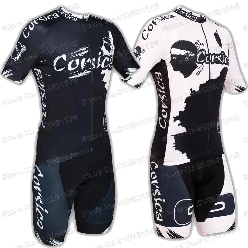 2022 Corsica Maillot de cyclisme ensemble hommes vêtements de cyclisme été vélo de route chemises costume vélo cuissard la Corse Maillot Cyclisme