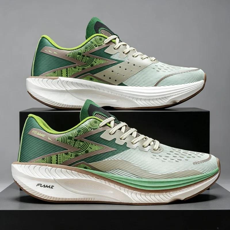 Chaussures de course professionnelles originales pour homme, plaque en carbone, marathon, sport, respirantes, légères, confortables, baskets d'athlétisme pour femme