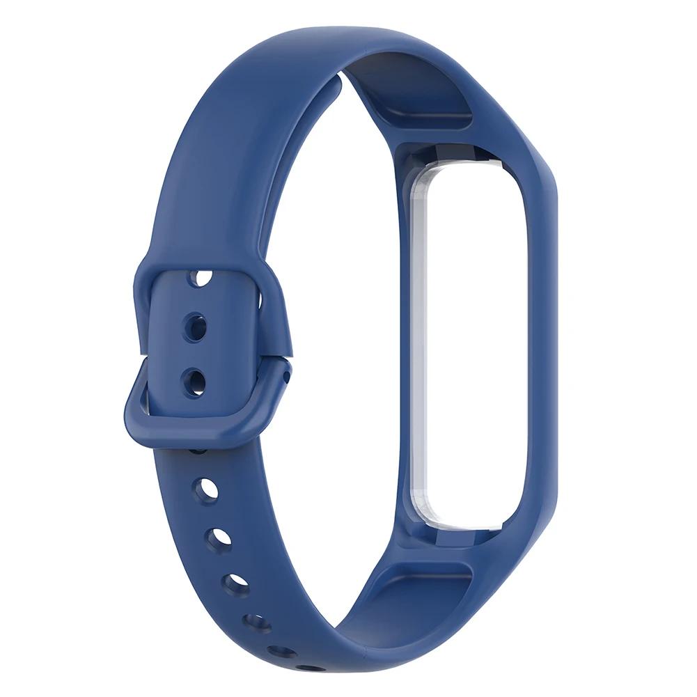 Bracelet de montre intelligente en silicone Bracelet de montre réglable Bracelet de montre confortable Remplacement de bande de montre étanche pour SM-R375 Samsung Fit-E