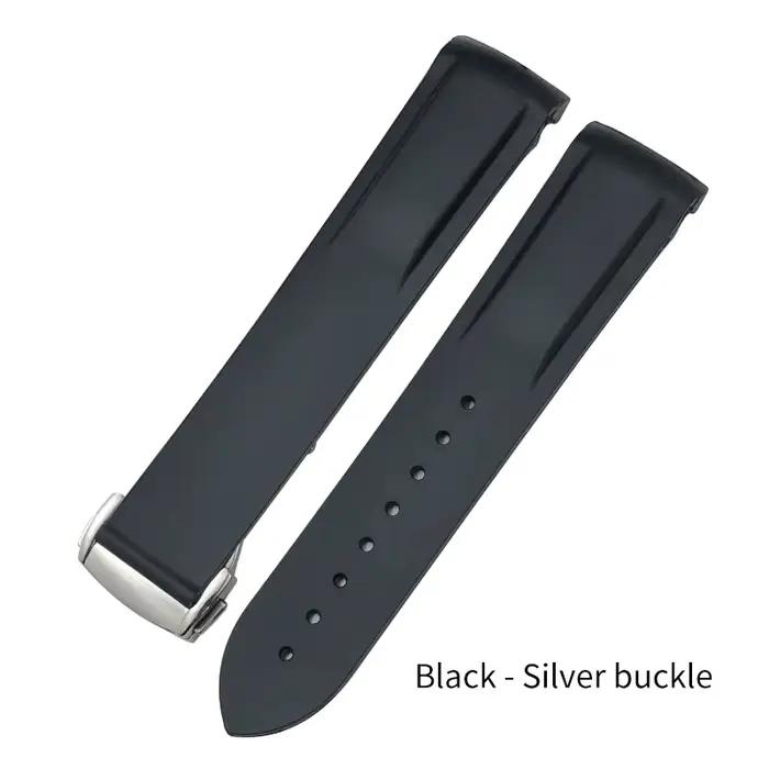 Bracelet de montre en caoutchouc et silicone souple, bracelet de montre pour Omega Seam84300, Speedm