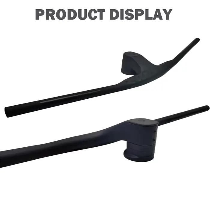 Syncros noir vtt guidon intégré interne en fibre de carbone câble forme tige de guidon-20 degrés cad