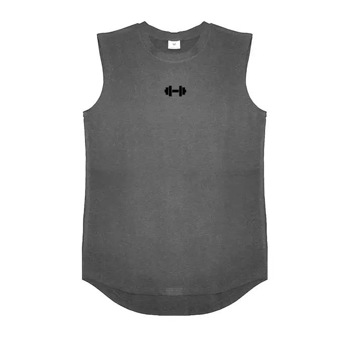 Hommes coton entraînement sans manches course Sport gilets chemises d'été gymnase musculation débard