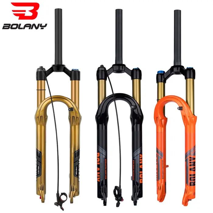 BOLANY-Fourche de vélo à suspension pneumatique, alliage de magnésium léger, dégagement rapide, huil
