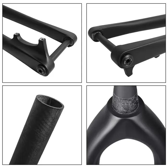 BXT 29er carbone vtt fourche Boost 110*15mm frein à disque fourche de vélo 29 "pouces conique 1-1/8