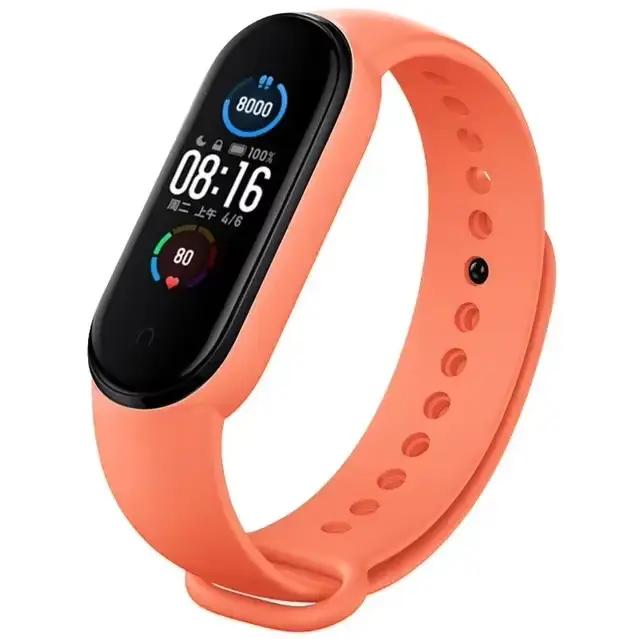 Bracelet de montre pour Xiaomi Mi Band 7 6 5 4 3, bracelet en silicone, dragonne, eld5 eld6, accesso