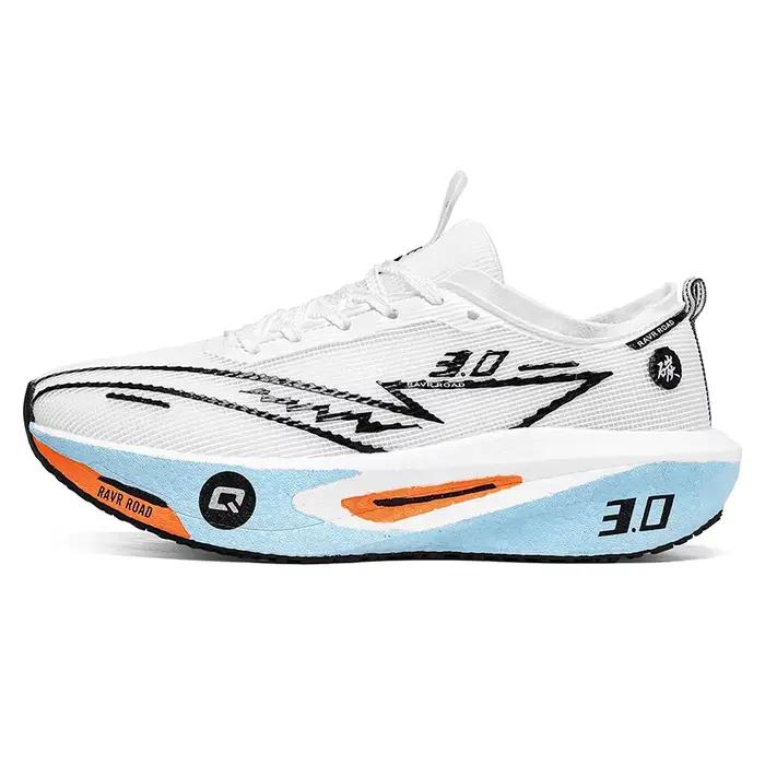 Chaussures de course spécialisées avec plaque en carbone pour marathon, respirantes, légères, confor