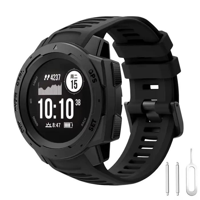 Bracelet de sport original pour Garmin Instinct 1 2 3 E, bracelet tactique en silicone, bracelet de