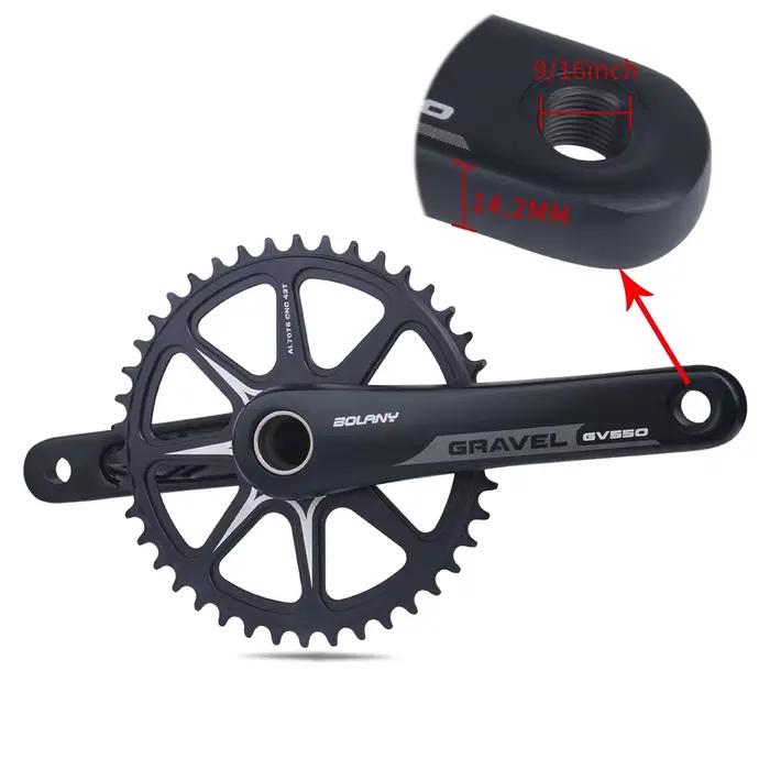 Bolany-Pédalier CNC large et étroit pour vélo tout-terrain, plateau unique, 170 vitesses, 42T, 10/11