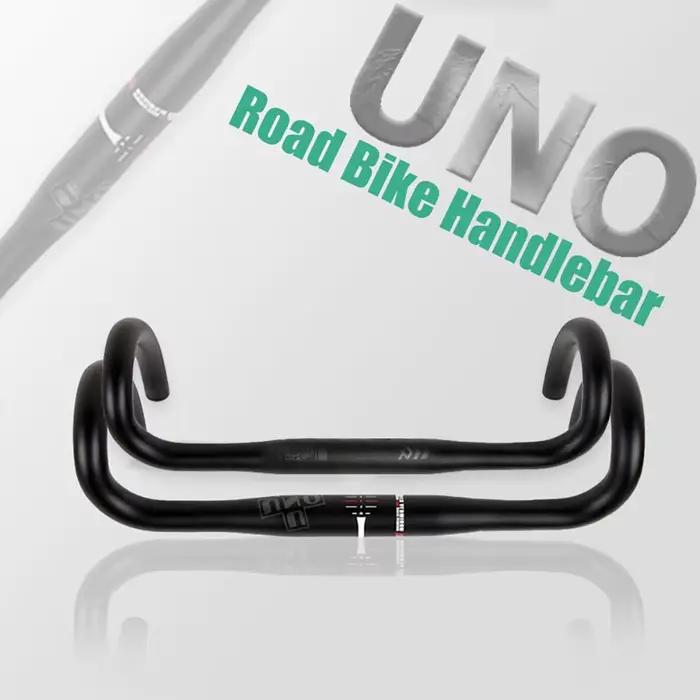 UNO – guidon de vélo de route en aluminium 7075, haute résistance, barre de direction, 31.8mm, 380/4