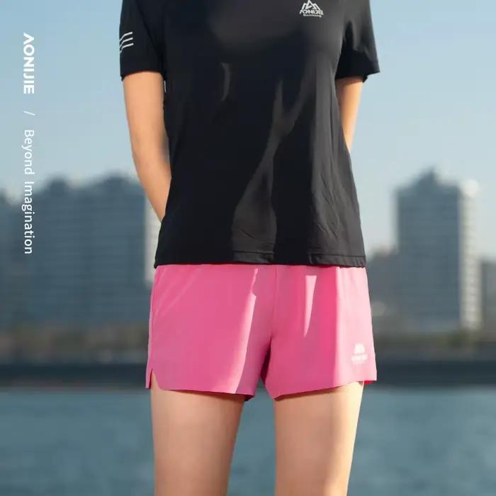 AONIJIE FW6199 short de course pour femme avec poches short de sport léger à séchage rapide short de