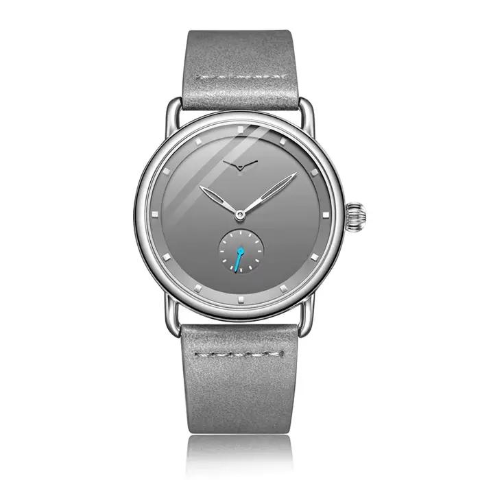 Montre décontractée hommes marque ONOLA montre-bracelet à quartz simple étanche en cuir homme montre